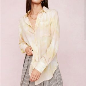 Oversized Tie Dye Shirt - Nasty Gal - Size US 4